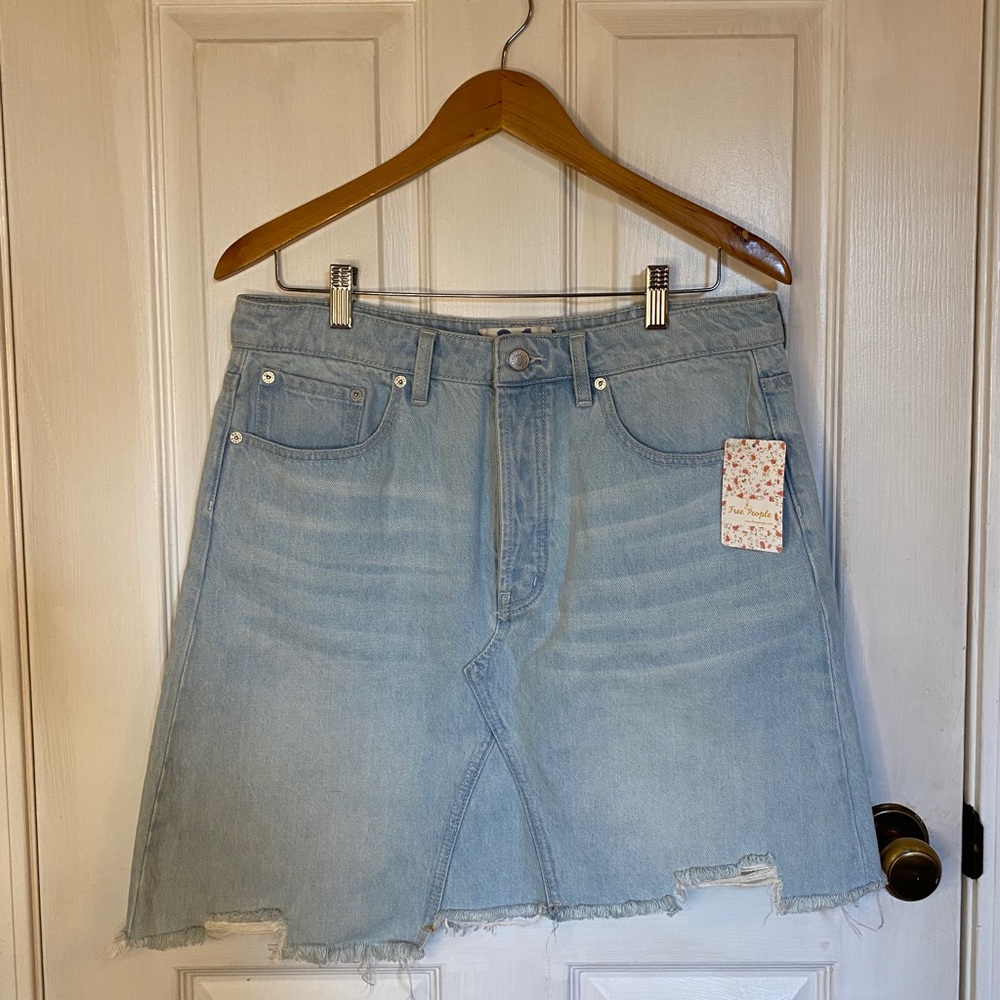 NWT FREE PEOPLE Denim Skirt
